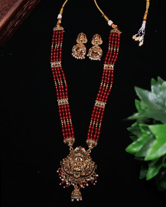 Antique Red Beads Set