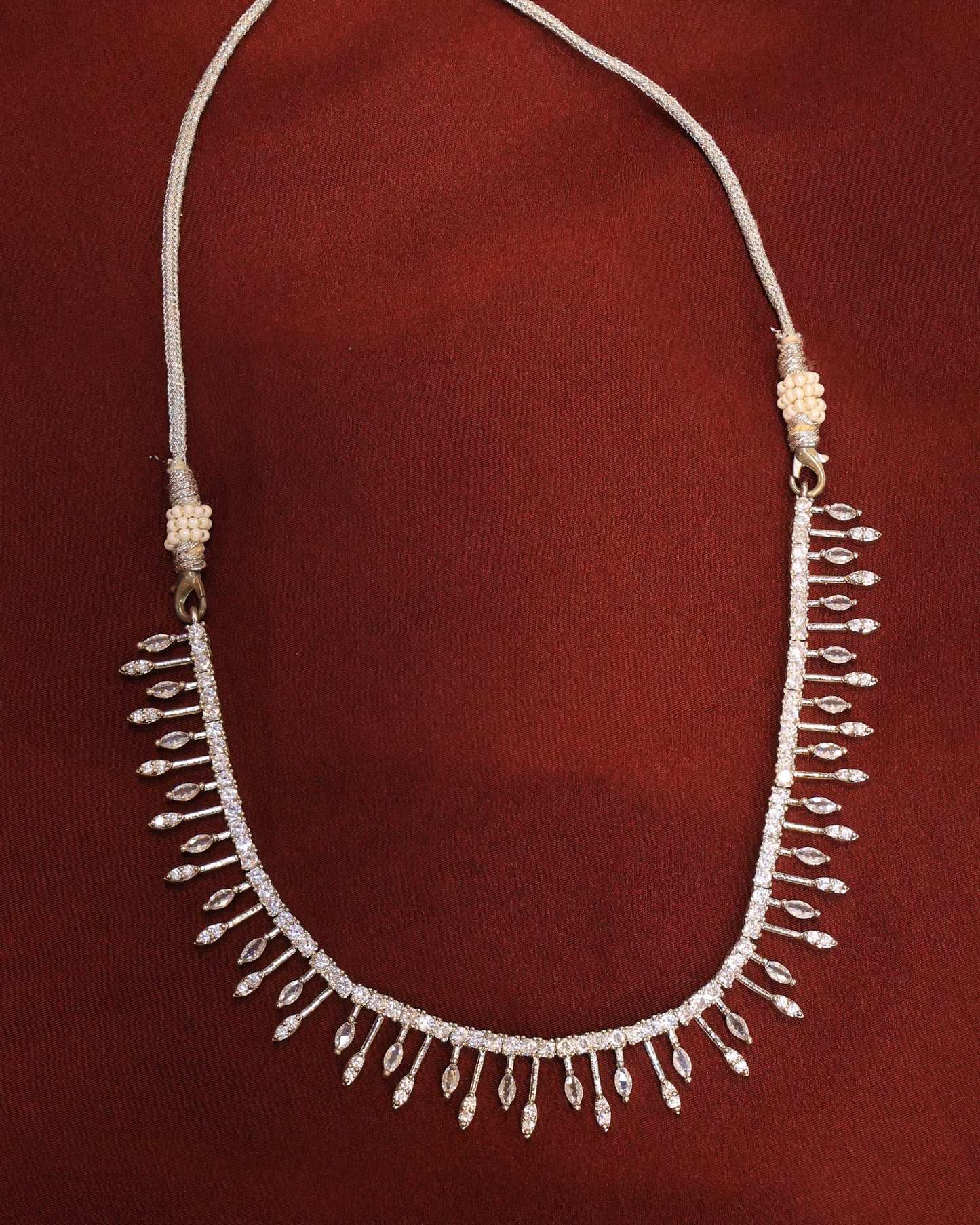 Elegant Victorian Stone Studded Necklace