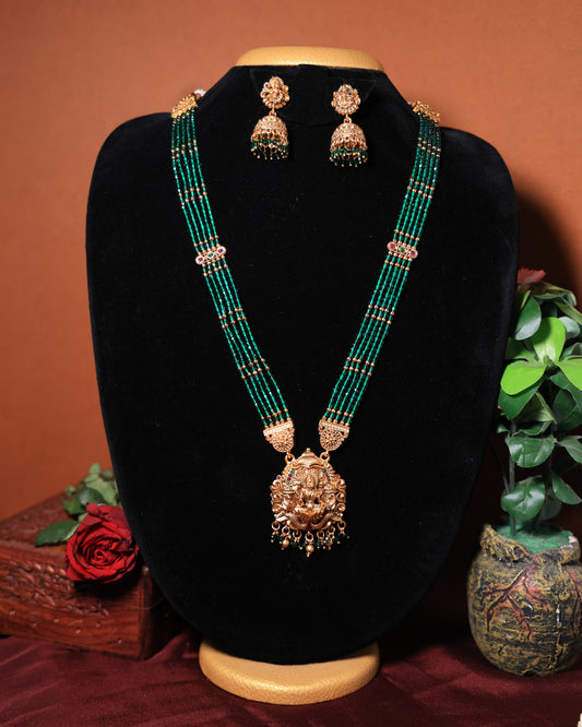 Emerald Green Chandbali Set