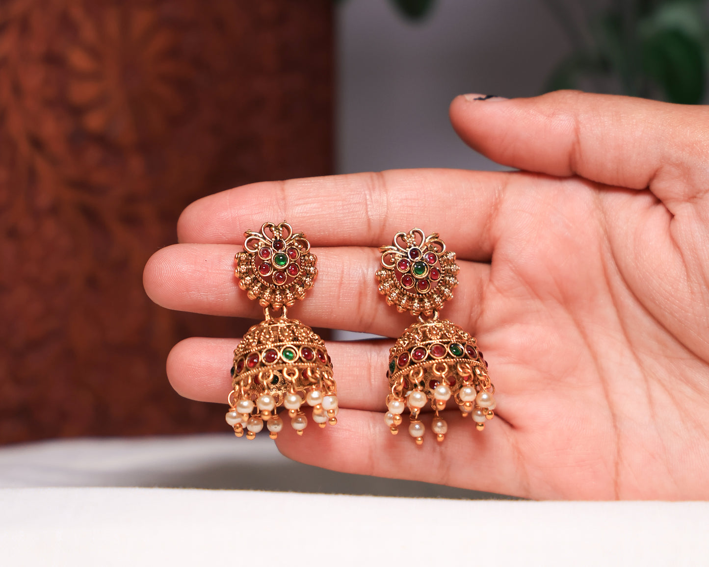 Floral Jhumka