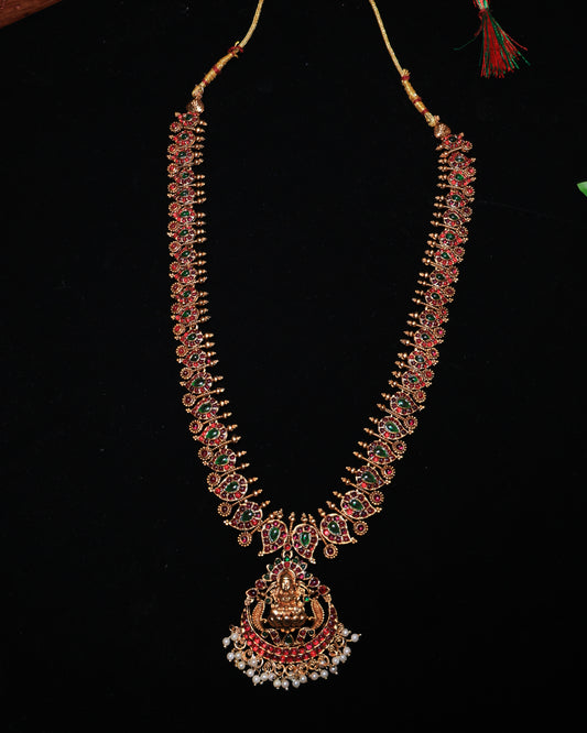 Antique Temple Gold Haaram Set