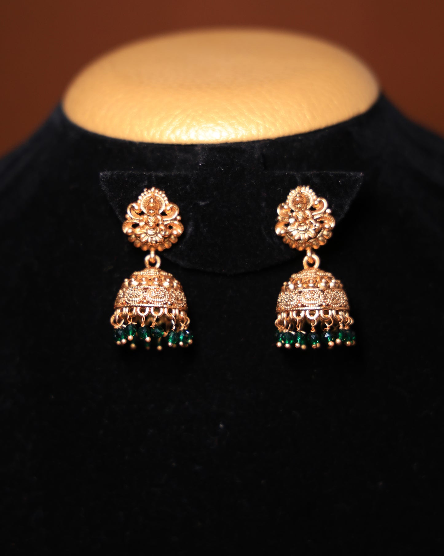 Emerald Green Chandbali Set