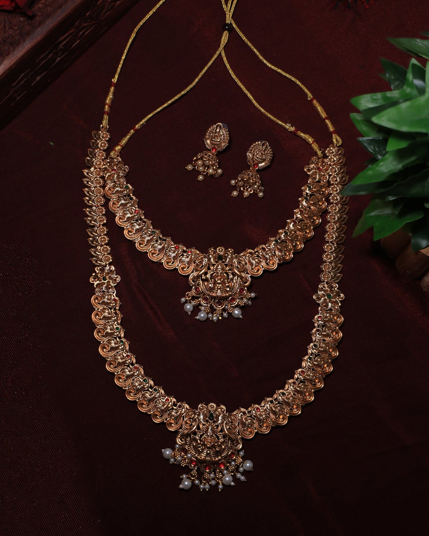 Antique Lakshmi Haaram Set