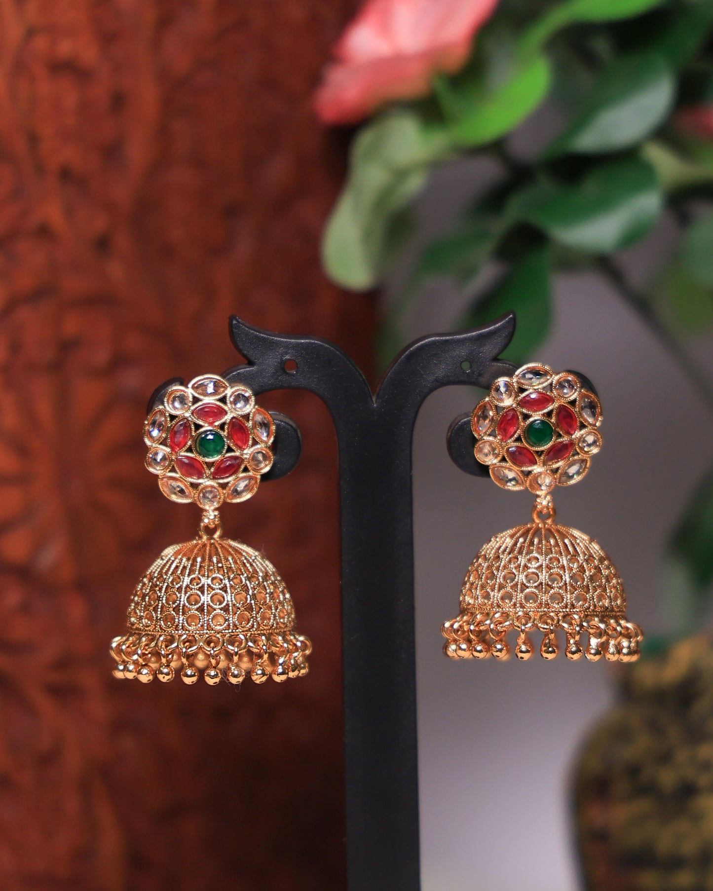 Amphora Jhumka - Mutliple Color Oval