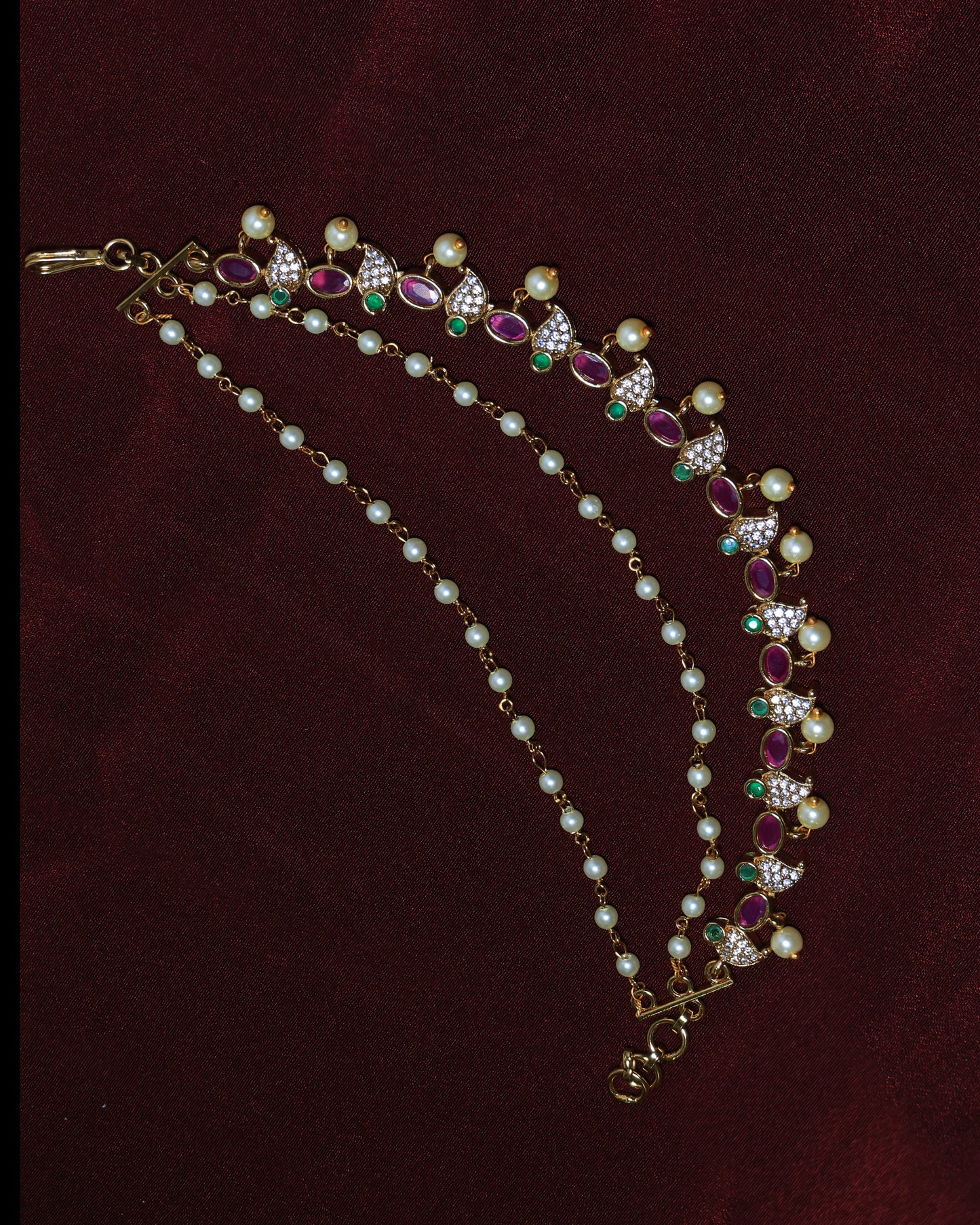 Elegant Pearl Gold Plated Mattal