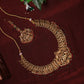 Lakshmi Devi Antique Gold Haaram Set