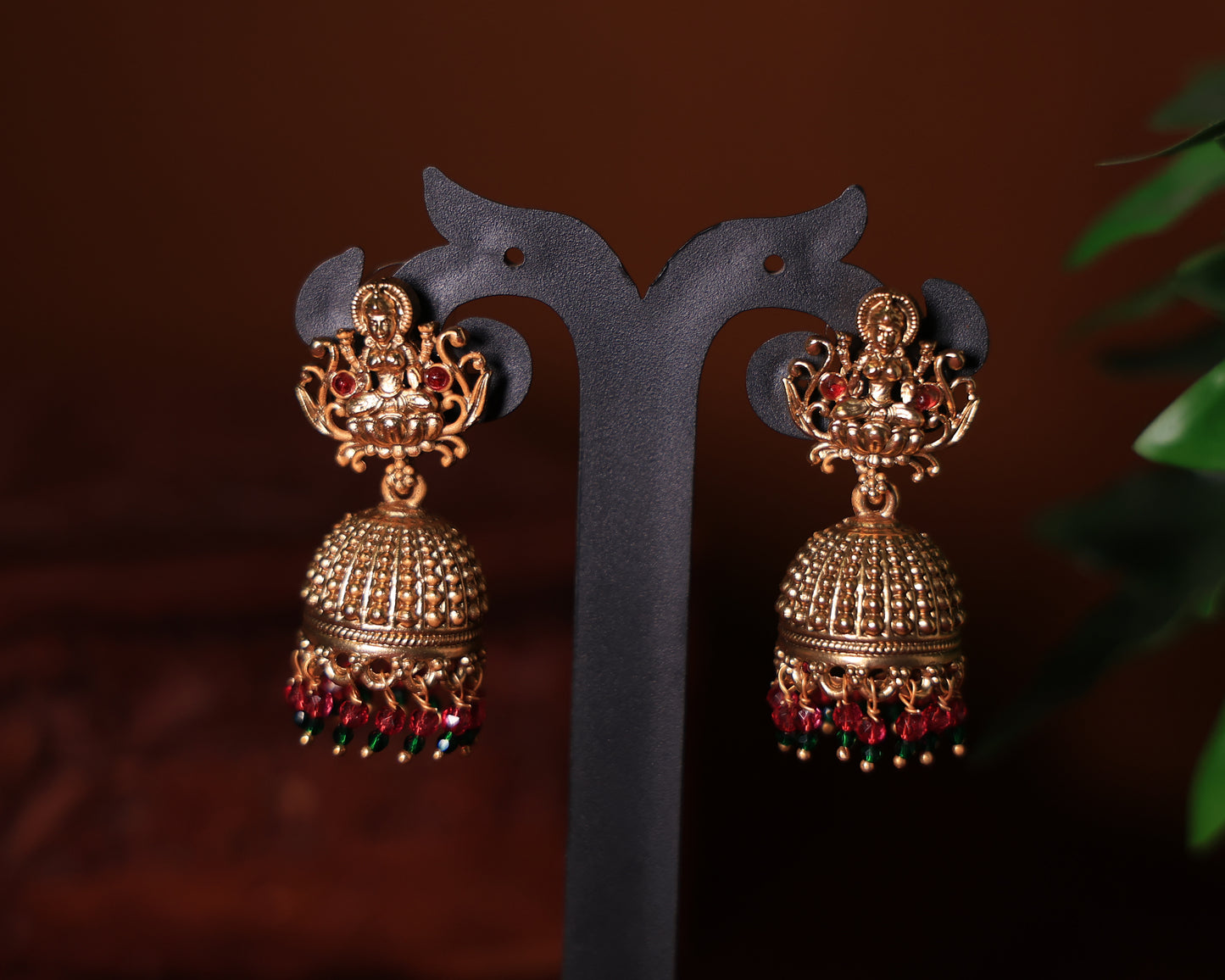 Lakshmi Devi Antique Gold Haaram Set