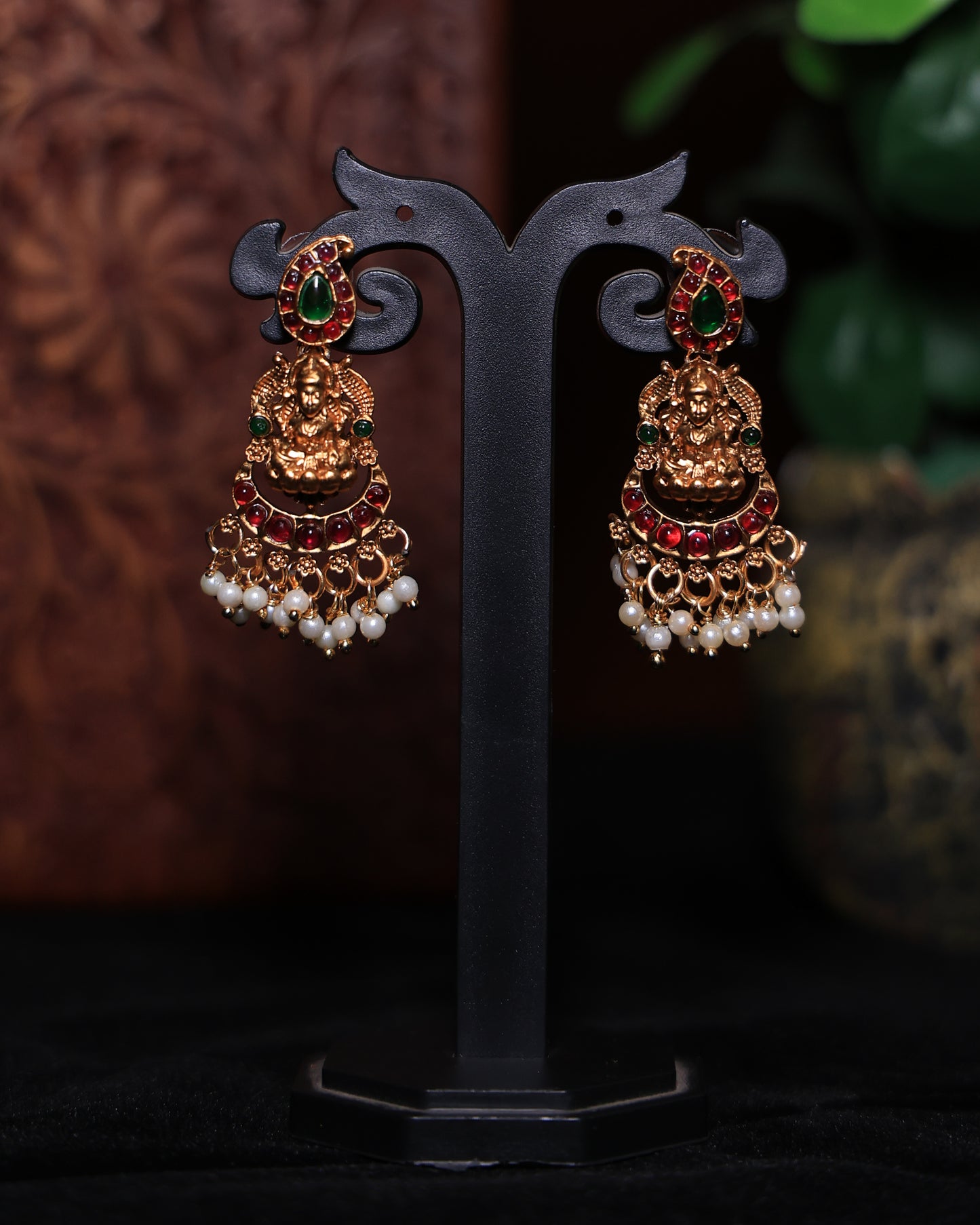Antique Temple Gold Haaram Set