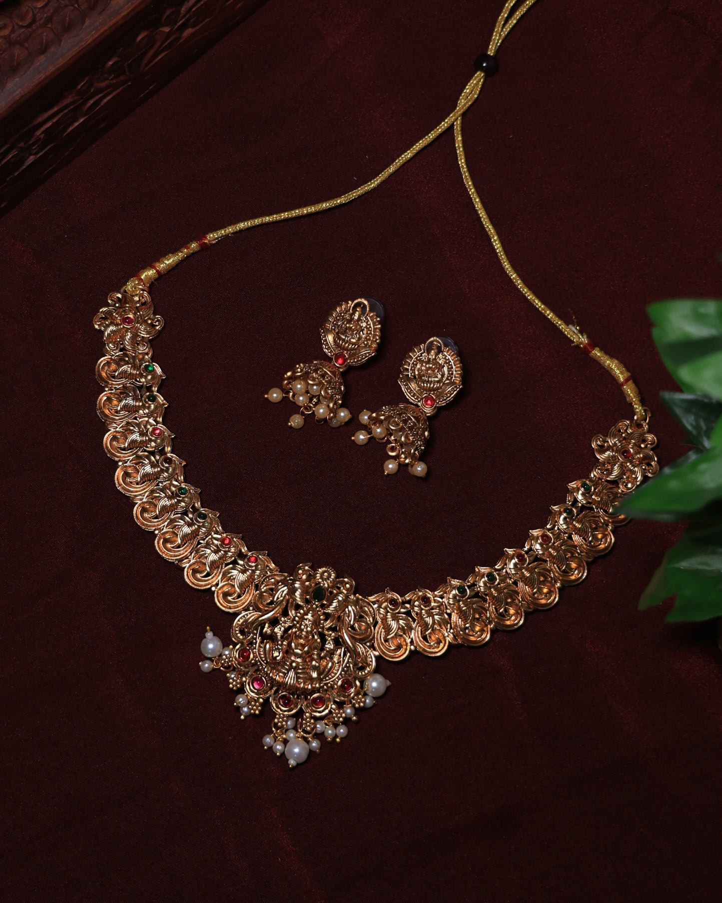 Antique Lakshmi Haaram Set