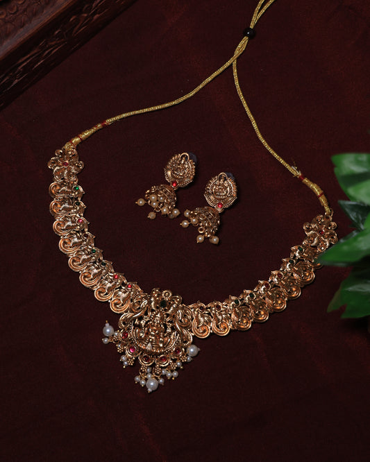 Antique Lakshmi Haaram Set