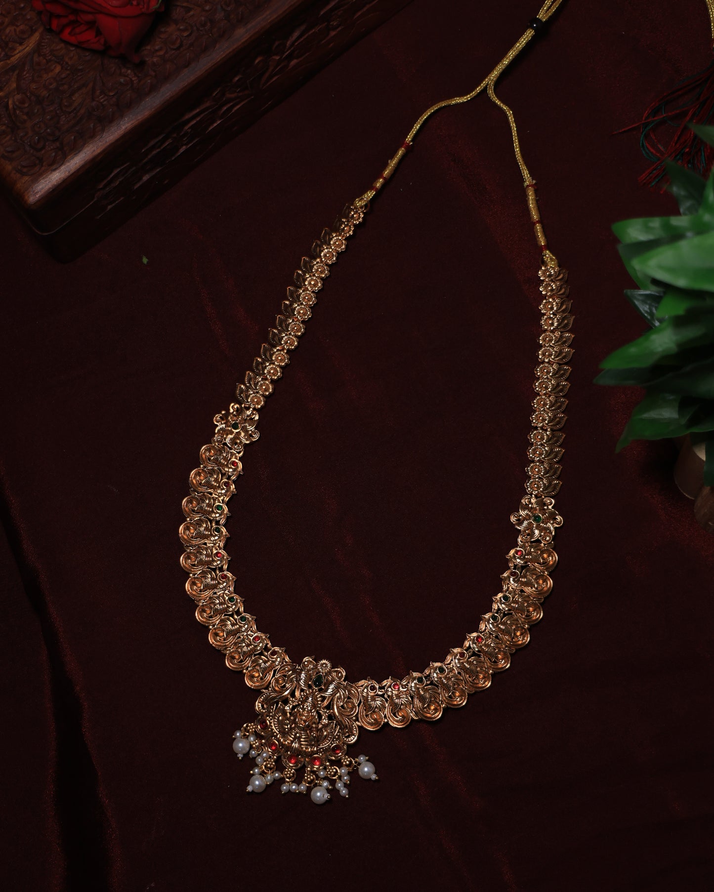 Antique Lakshmi Haaram Set