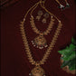 Mehandi  Colour Antique Gold Haaram Set