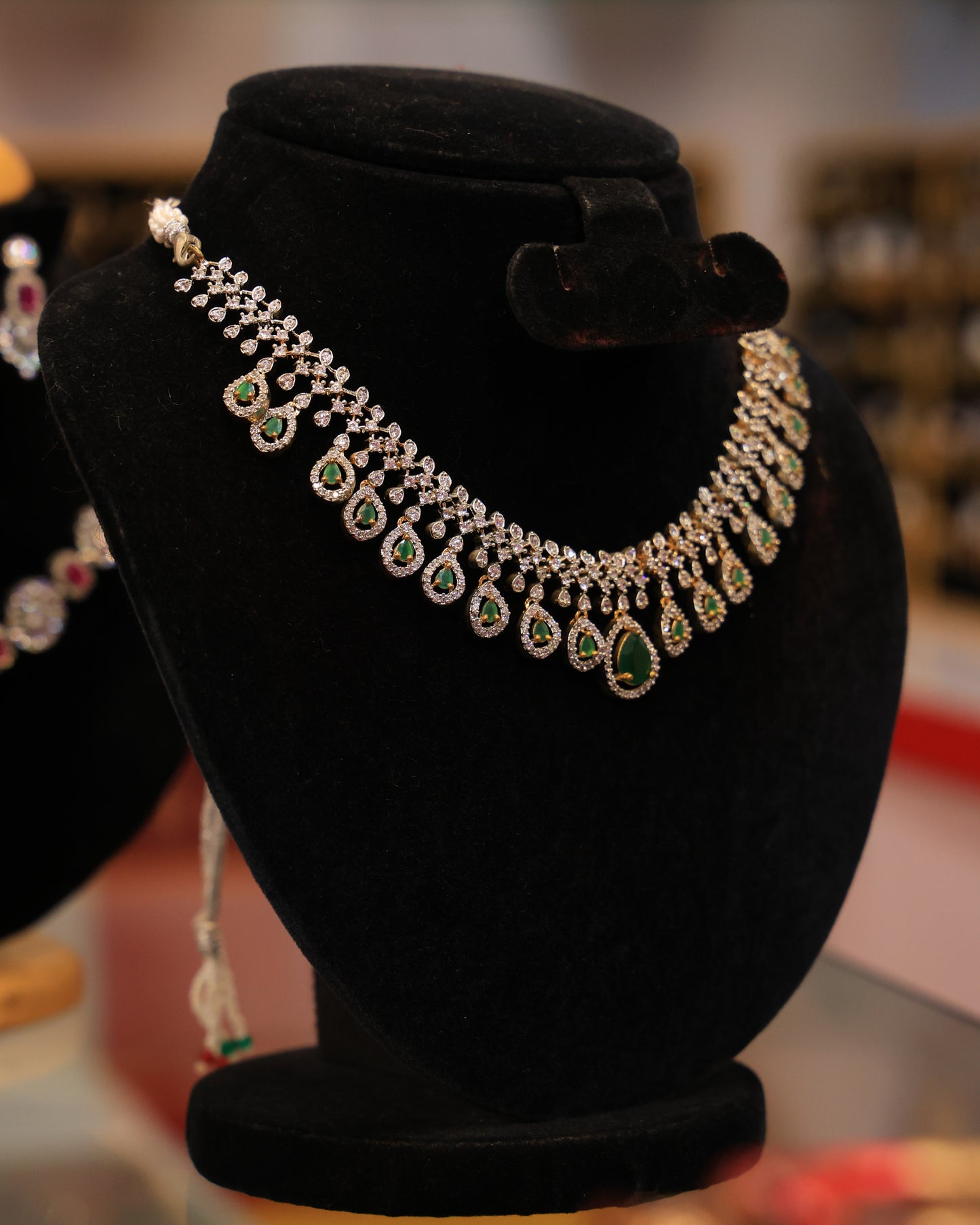 Nakshatra Crystal Stone Necklace with Earrings