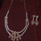 Regal Ad Stone Necklace with Earrings