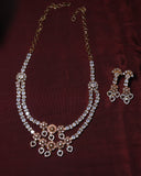 Regal Ad Stone Necklace with Earrings